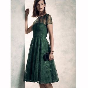 Aidan Maddox Feather Lace Open Back Dress 2!